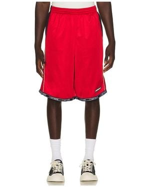 we11done Sporty Football Jersey Shorts - Red