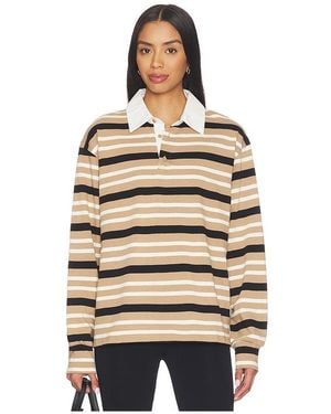 superdown Sashia Polo Top - Natural