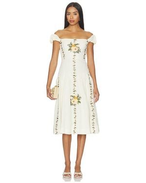 Agua Bendita Siembra Valle Dress - White