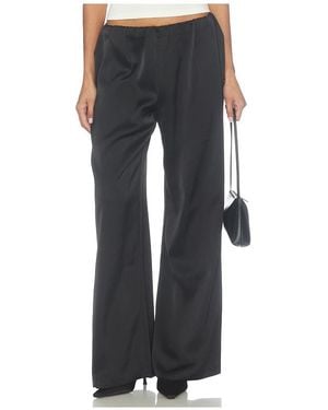 Lovers + Friends X Blake Evin Alette Satin Trousers - Black