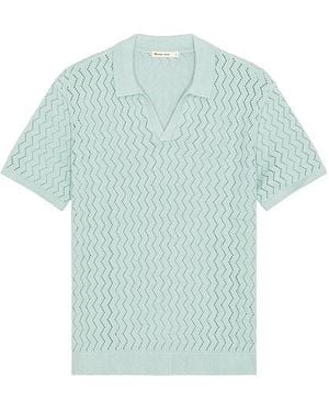 Marine Layer Archive Cyrus Jumper Polo - Blue