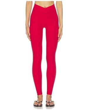 437 The V Legging - Red