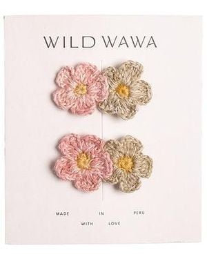 Wild Wawa Haarspangen-Set - Weiß