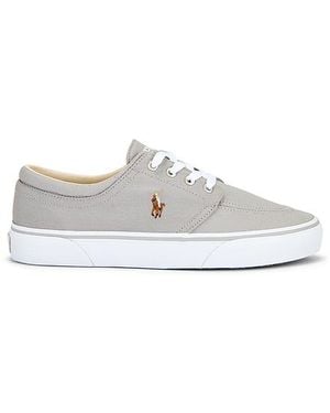 Polo Ralph Lauren Canvas Faxon Low Top Trainer - White