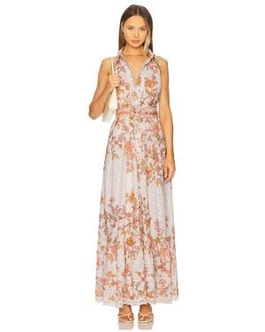 Hemant & Nandita Long Shirt Dress With Buckle Belt - White