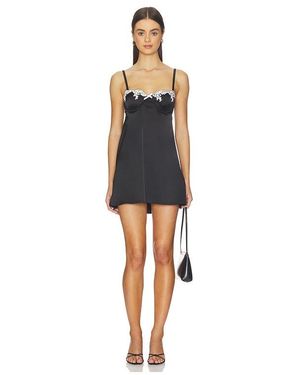 KAT THE LABEL Jean Slip Dress - Black