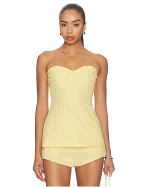 Amanda Uprichard Solinda Tunic - Yellow