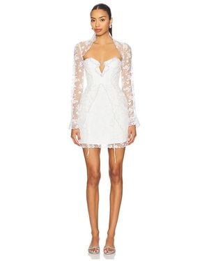 For Love & Lemons Bluebell Mini Dress - White