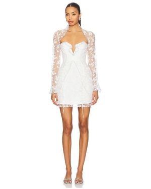 For Love & Lemons Minikleid Bluebell - Weiß