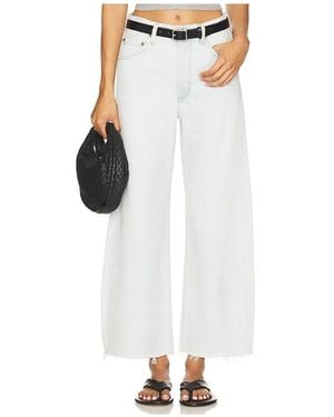 Agolde Low Curve Fray Jeans - White