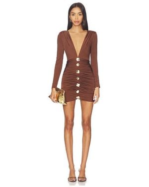 PATBO Moonlit Jersey Long Sleeve Mini Dress - Red