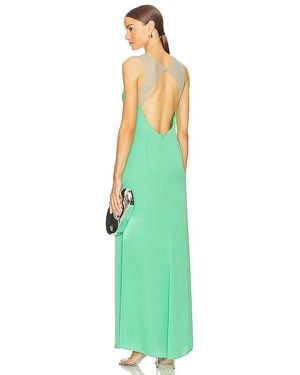 BCBGMAXAZRIA Sleeveless Cut Out Gown - Green