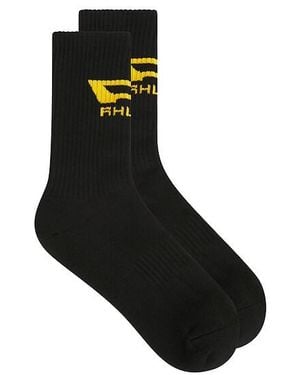 Rhude Calcetin En Color Negro Talla