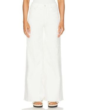 Mother The Undercover Cargo Sneak Jeans - White