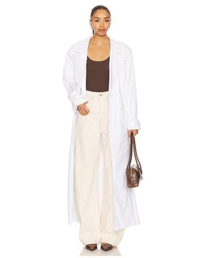 AFRM The Soft Trench Coat - White