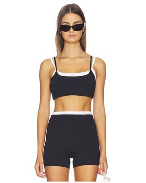 Gold Hinge Double Layer Strydeform Bra - Blue