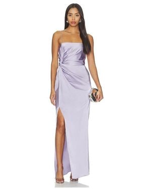 Amanda Uprichard Vestido Jean En Color Morado Talla (También En Xs, S, M, Xl) - Multicolor