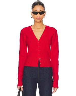 GUIZIO Cardigan Camelie - Rot