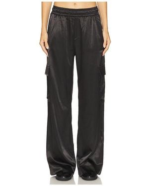 Heroine Sport Satin Cargo Pant - Black