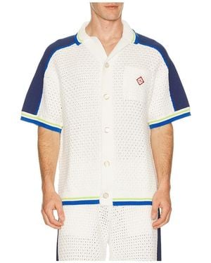 CASABLANCA Crochet Shirt - White