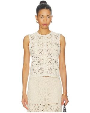 FRAME The Crochet Tank - Natural