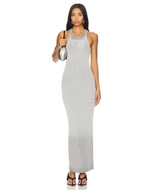 Alexander Wang Distressed Edge Maxi Dress - White