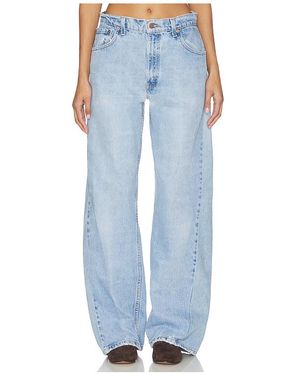 aligrace 90's Trouser Wide Leg Jeans - Blue