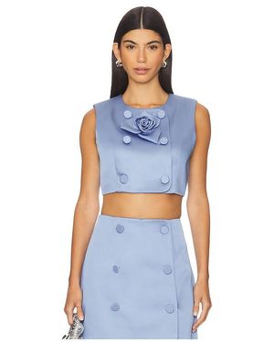 AKNVAS Top Sin Mangas Edie En Color Azul Talla (También En 10, 4, 6, 8)