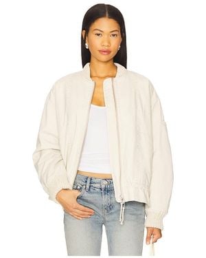 Free People X We The Free Jax Washed Bomber - White