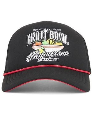 Coney Island Picnic Fruit Bowl Trucker Hat - Black