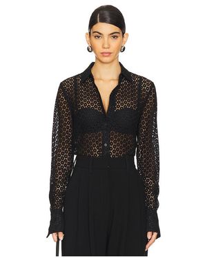 Rag & Bone Spitzenoberteil Yvette - Schwarz