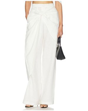 SELMACILEK Knot High Waisted Pants - White