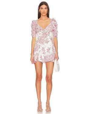 For Love & Lemons Rosalyn Mini Dress - Pink