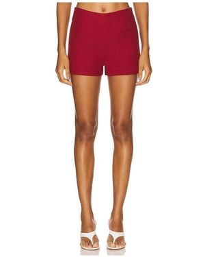 Faithfull the Brand Florine Mini Shorts - Red