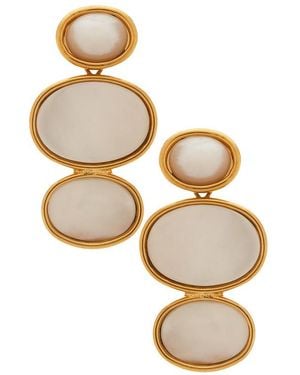 Lelet Aretes Lineales Vega En Color Ivory Talla - Multicolor