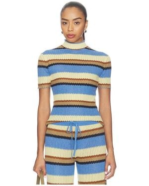 Guest In Residence Guest En Residence Palazzo Top En Color Multi Talla (También En Xs, S, M) - Azul