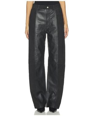 ROTATE BIRGER CHRISTENSEN Wide Straight Trousers - Black