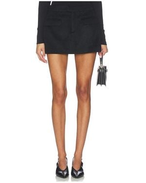 Lovers + Friends Angie Wool Blend Skort - Black