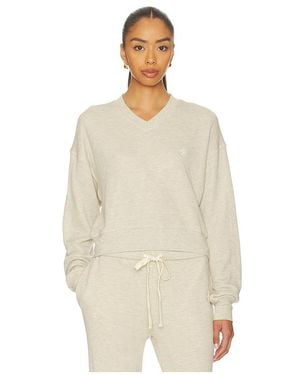 ÉTERNE Sudadera Corta Con Cuello En V En Talla (También En Xs, S, M) - Neutro