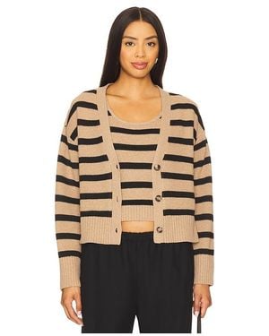 LNA Piper Cardigan Set - Black