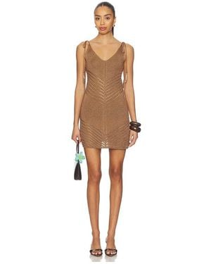 Devon Windsor Halle Mini Dress - Natural