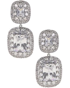 Shashi Pendientes Largos En Metálico Talla En