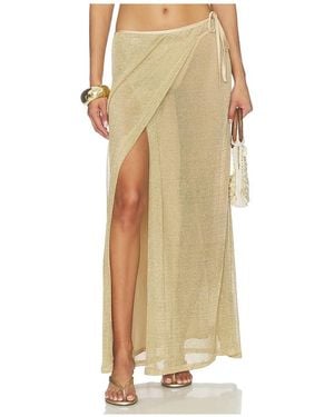 Tiger Mist Cyrene Tie Maxi Skirt - Natural
