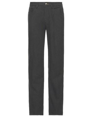 Faherty Movement Linen 5 Pocket Pant - Black