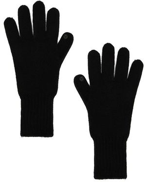 Hat Attack Cashmere Texting Gloves - Black