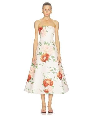 SAU LEE Vestido Fiora En Color Ivory Talla (También En 00, 2, 4, 6, 8, 12) - Blanco