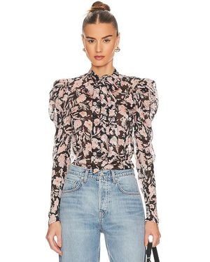 Bardot Amielie Floral Blouse - Blue