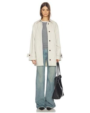 Theory Trench Corte A En Talla (También En S, Xs, M, Xl) - Blanco
