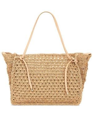 Dolce Vita Ravello Raffia Tote Bag - White
