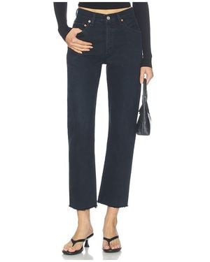 RE/DONE 70S Ass Rip Straight Leg Jeans - Blue